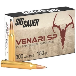 Sig Sauer Venari SP rifle ammunition soft-point 20 rounds box