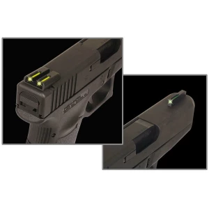 Truglo Brite Site TFO for Glock Slimline Models 42/43/43x/48 Set Sights Green Front / Yellow Rear