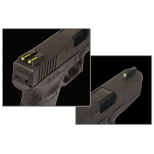Truglo TFO Tritium/Fiber-Optic Day/Night Sights Fits Sig #8 Front/#8 Rear - Front Green/Rear Yellow