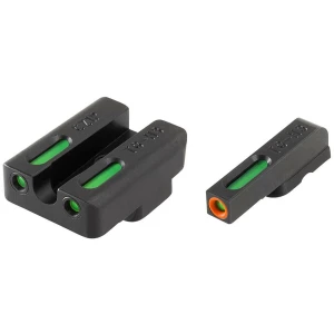 Truglo TFX Pro Tritium/Fiber-Optic Day/Night Sights Fit CZ 75 Series (Most Models) - Front Orange/Green Rear