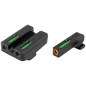 Truglo TFX Pro Tritium/Fiber-Optic Day/Night Sights Fit Springfield XD|Springfield XDM (excluding 5-1/4 in Comp Series)|Springfield XDS - Orange Outline