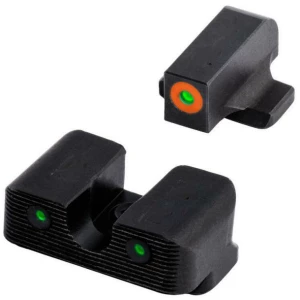 Truglo Tritium Pro Night Sight Set for S&W EZ 380 Green with Orange Front Green Rear