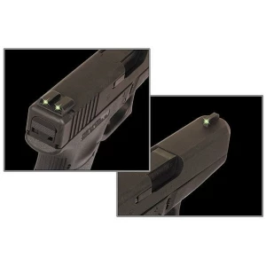 Truglo Tritium Night Sights Fits Novak .260/.450 Set - Front Green/Rear Green