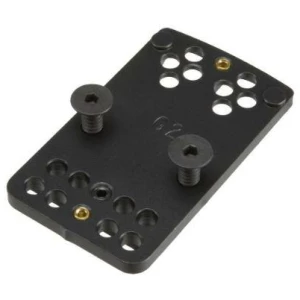 TruGlo TGTG8950C2 pistol red dot sight mount in black nitride for Trijicon RMR, fits CZ P-10