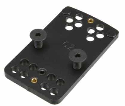 TruGlo TGTG8950M2 pistol red dot sight mount, Trijicon RMR, black nitride
