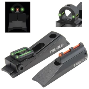 Truglo Muzzleloader-Brite Universal Sight Set Interchangeable Rear Ghost Ring & Notched Rear Sight