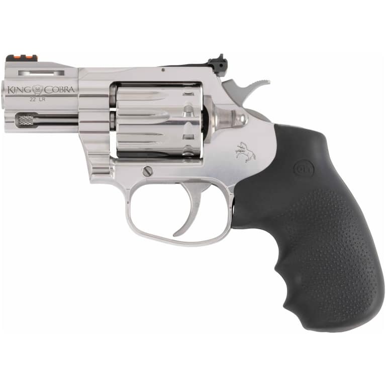 Colt King Cobra .22 LR 2-inch stainless revolver with Hogue overmolded rubber grip