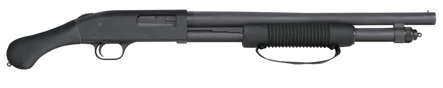 Mossberg 590 Shockwave 12 Gauge 18.5in matte blued finish Raptor bird's-head grip corncob forend