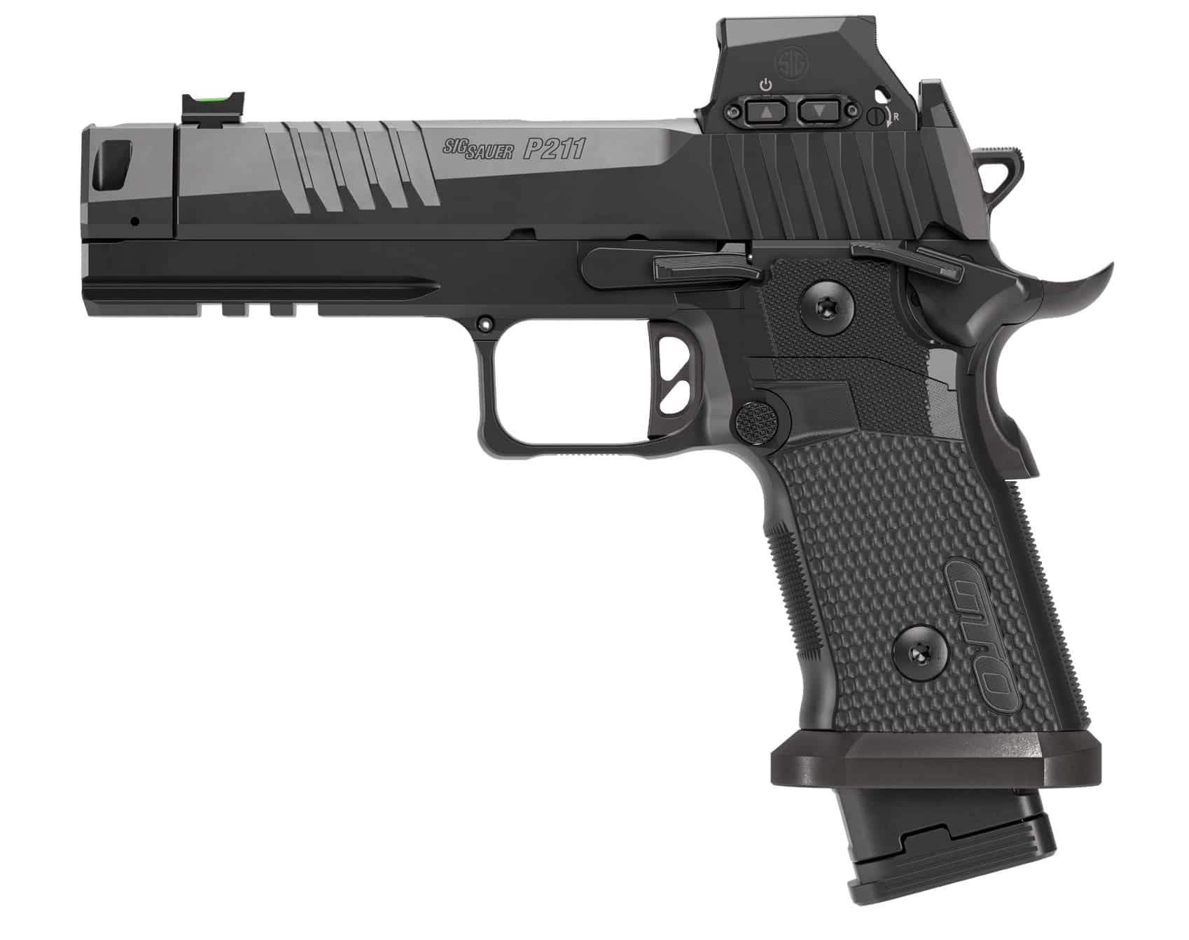 SIG SAUER P211 GTO 9mm 4.4-inch bull barrel with Mach3D compensator, Nitron black finish