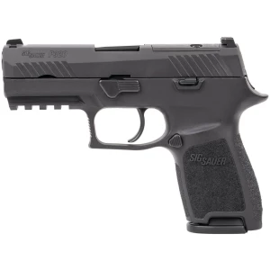 Sig Sauer P320 Compact 9mm pistol with 3.9-inch barrel, Nitron finish and two 10-round magazines