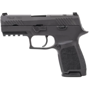 Sig Sauer P320 Compact 9mm 3.9-inch Optic Ready black SIGLITE night sights with two 10-round magazines