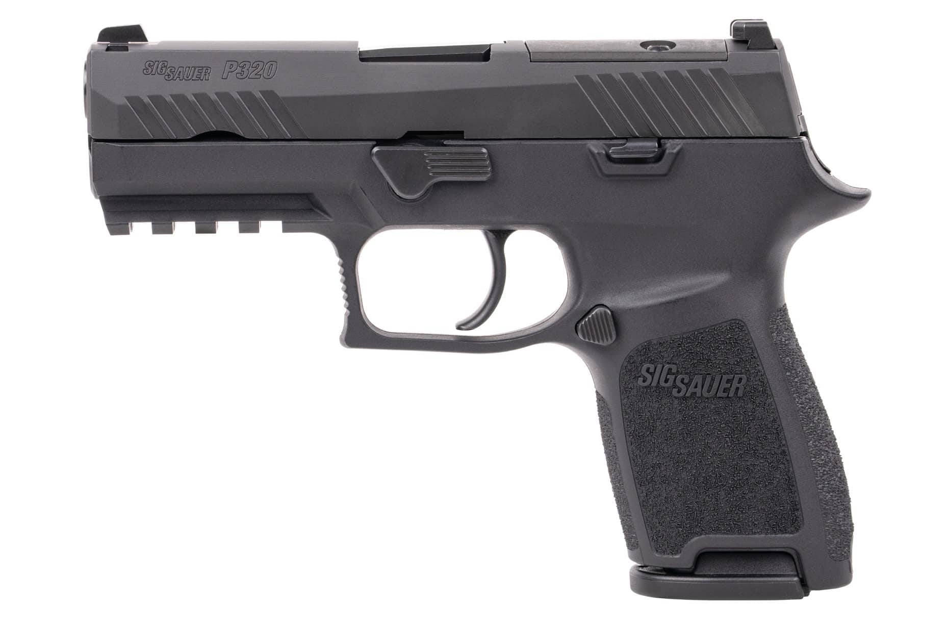 Sig Sauer P320 Compact 9mm 3.9-inch Optic Ready black SIGLITE night sights with two 10-round magazines
