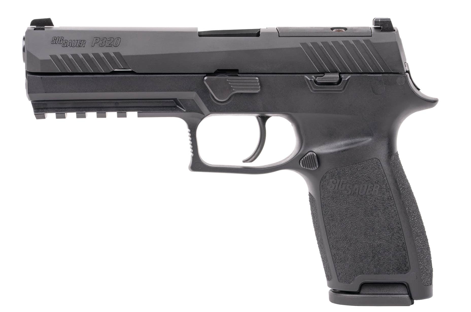 Sig Sauer P320 Full-Size 9mm pistol Nitron finish with SIGLite night sights and optic-ready slide