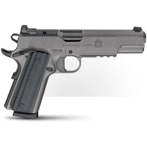 Springfield Armory 1911 Operator .45 ACP 5 inch Tungsten Gray with Green VZ G10 grips