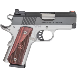 Springfield Armory 1911 Ronin EMP 9mm 3in two-tone pistol with wood grips