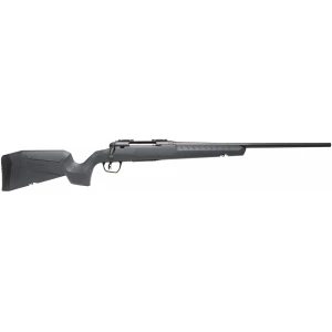 Savage Axis 2 Compact 7mm-08 Rem rifle with 20 inch heavy sporter barrel and gray synthetic stock