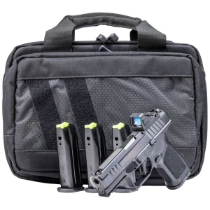 Rost Martin RM1C 9mm compact pistol 4-inch barrel black with Viridian RFX11 reflex sight and carry case