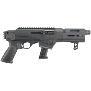 Ruger PC Charger 9mm pistol with 6.5 inch threaded barrel and Picatinny rail - black