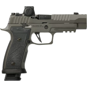 SIG Sauer P320 AXG Legion ROMEO-X Pro 9mm pistol, 3.9-inch barrel, Legion Gray finish