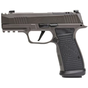 SIG Sauer P365 AXG Legion 9mm pistol, 3.1in barrel, Legion Gray Cerakote, optic-ready slide