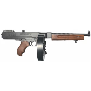 Auto-Ordnance Thompson 1927A-1 .45 ACP pistol with 100-round drum and walnut grip