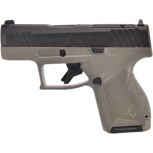 Taurus GX4 9mm pistol with black gas nitride slide and OD green polymer grip, 3.06 inch barrel
