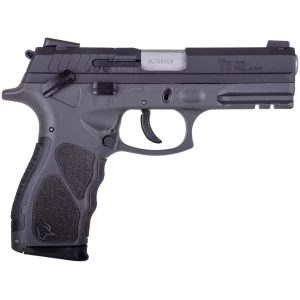 Taurus TH40 .40 S&W semi-auto pistol with matte black finish and gray polymer grip