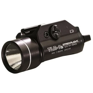 Streamlight TLR-1S 300-lumen rail-mounted tactical light in black with strobe function