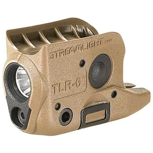 Streamlight TLR-6 weapon light with red laser, Flat Dark Earth, fits Glock 42/43