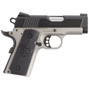 Colt Defender 1911 two-tone pistol .45 ACP with G10 grips and 3-inch barrel