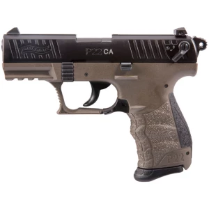 Walther P22 22 LR 3.42in FDE frame black slide CA 10+1